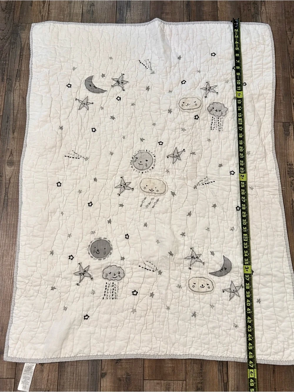 Pottery Barn Kids Celestial Patchwork Reversible Quilt for Baby Crib